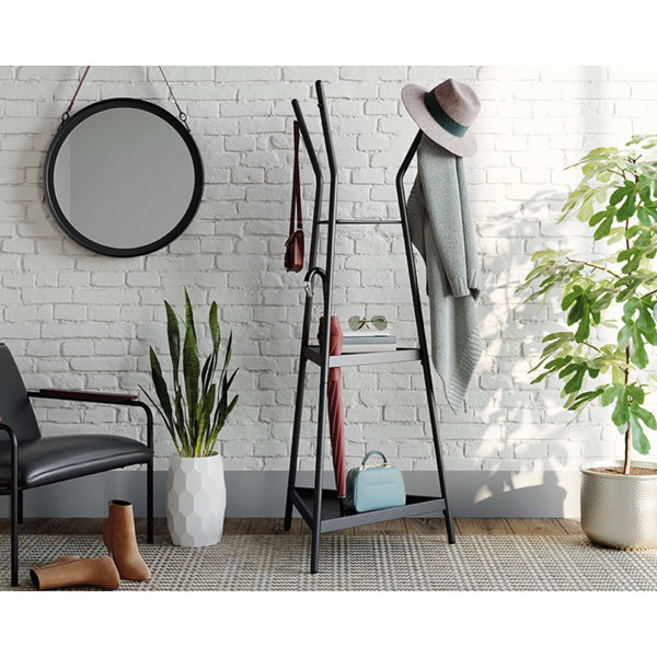 Latitude Run® Black Metal Coat Tree With Shelves Wayfair Canada
